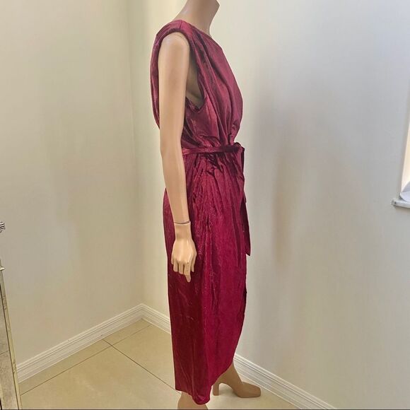 NEW Ted Baker Abinaa one shoulder midi dress XXL - Picture 5 of 16